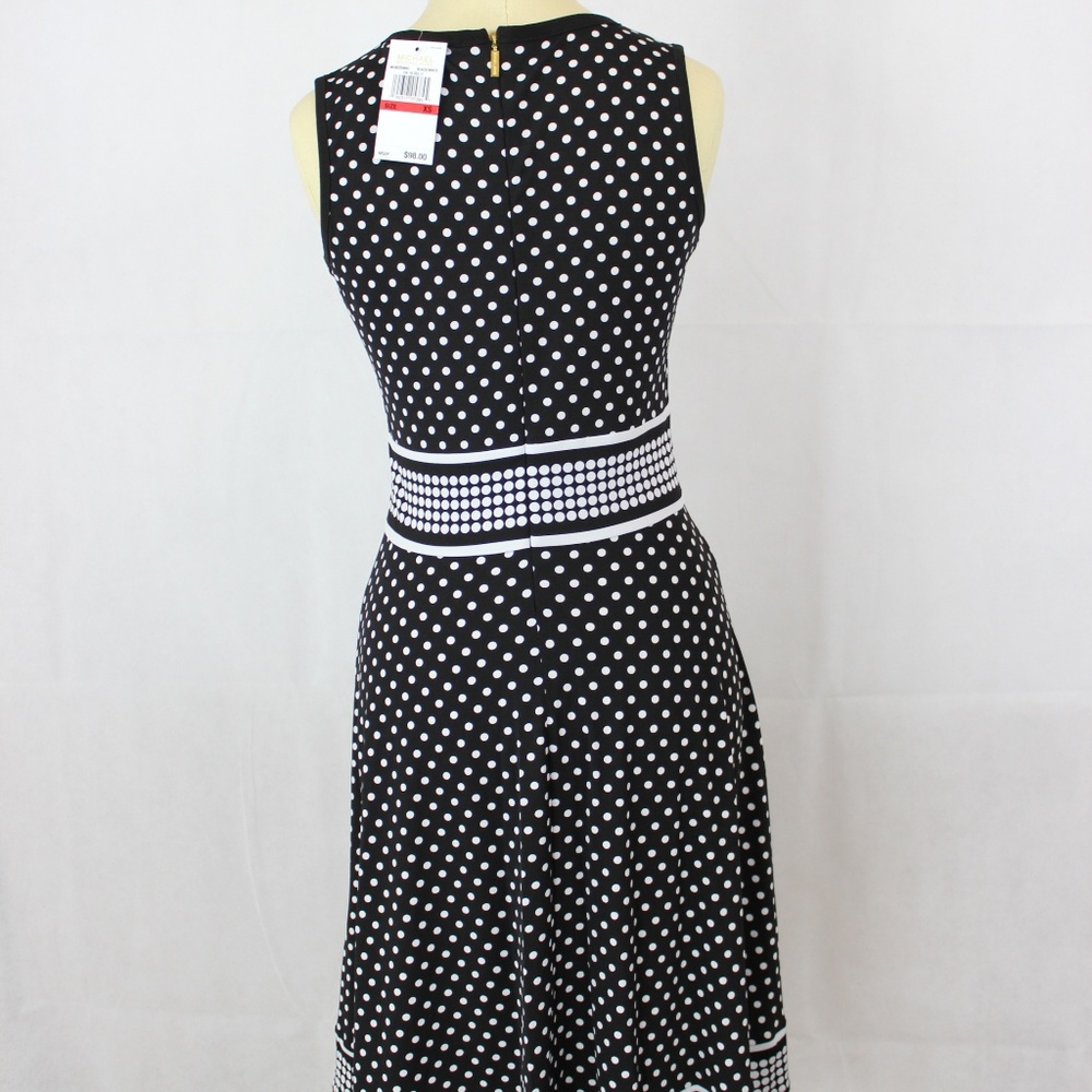 MICHAEL Michael Kors Dot-Print Shift Dress XS - Picture 4 of 6